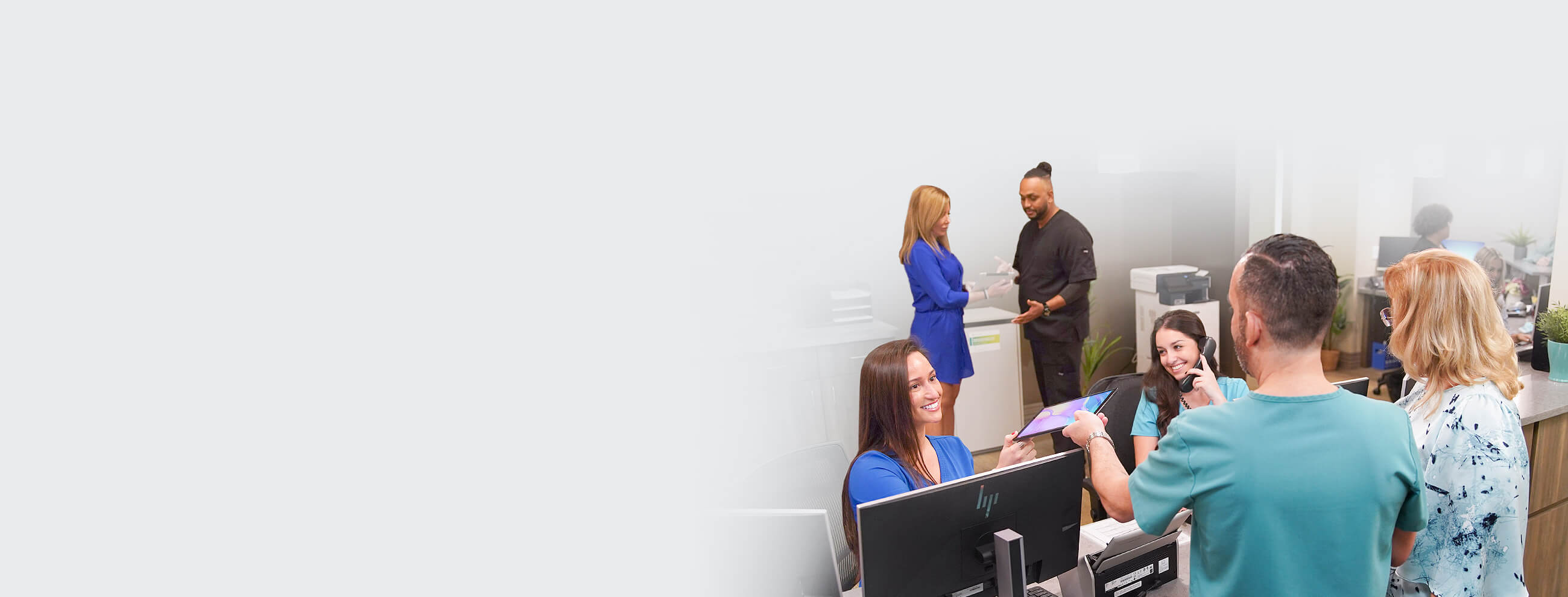 A team working together